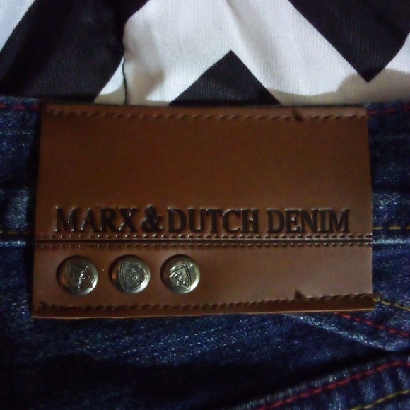 MARX & DUTCH Platinum Quality Fashion Designer Demin Jeans Men's 40/30 Blue - Picture 8 of 14